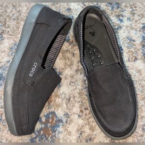 Crocs Walu Black Canvas Loafer (Women’s)